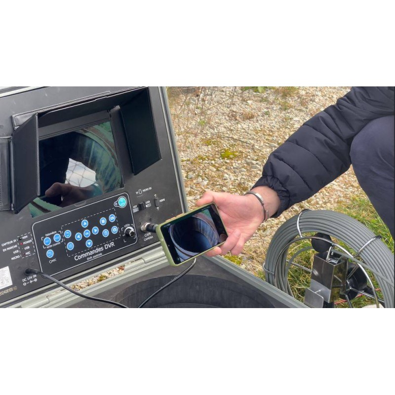 Tubicam R23 HD en situation d’inspection de canalisation